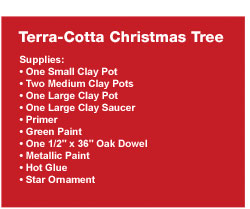 Terra-Cotta Christmas Tree Supplies