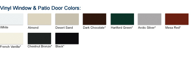 Vinyl Window & Patio Door Colors