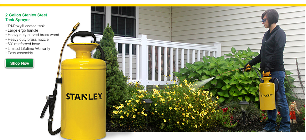 2 Gallon Stanley Steel Tank Sprayer - Shop Now >